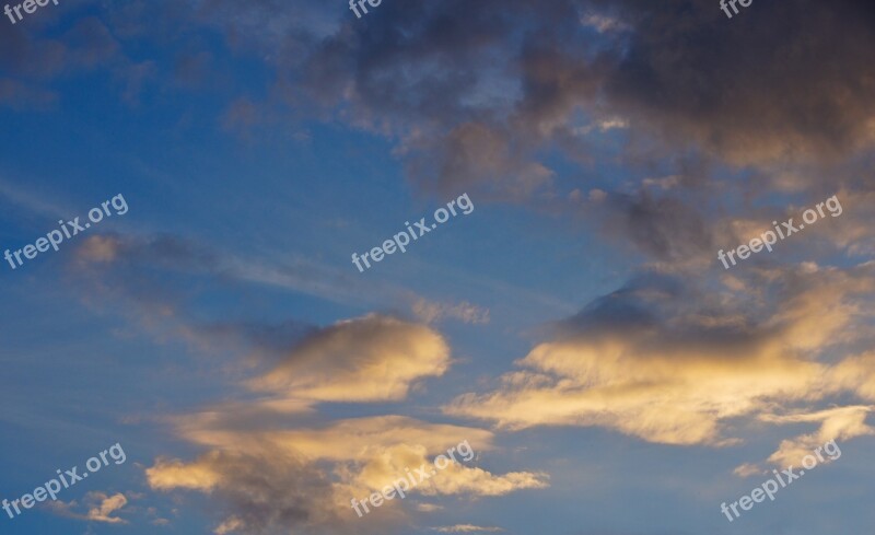 Clouds Weather Background Image Sunrise Sunset