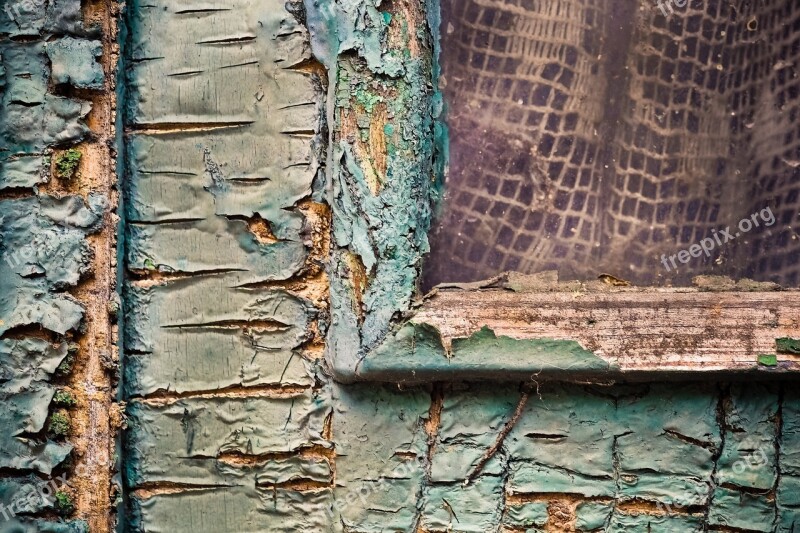 Door Flake Old Weathered Wood