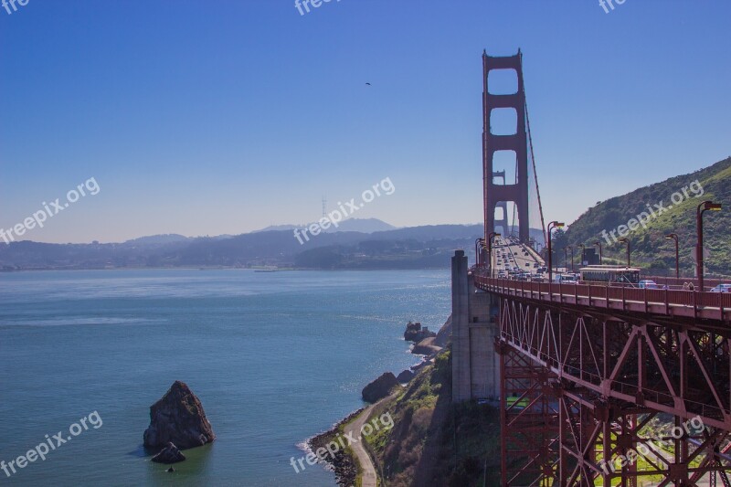 Goldengate Landscapes Blue Famous Tourism