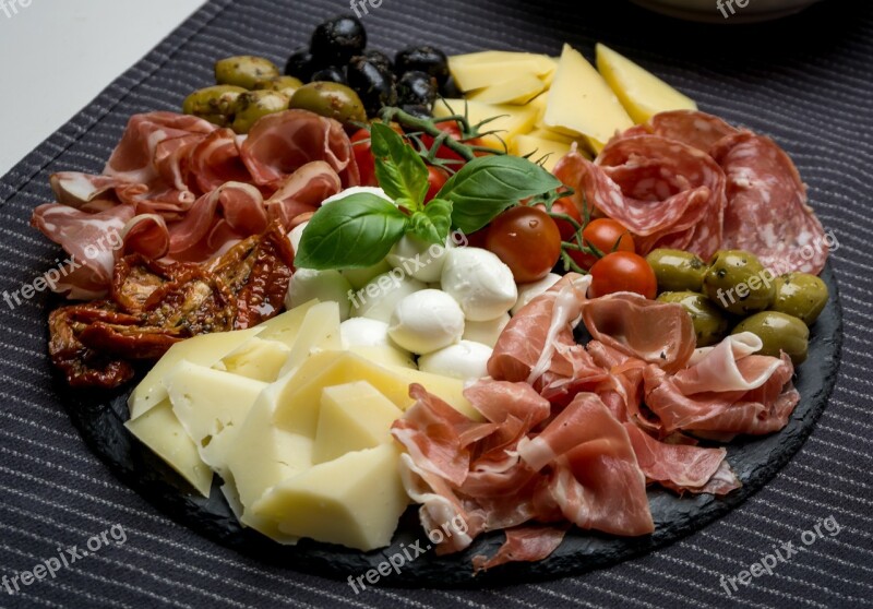 Antipasto Antipasti Eat Food Vegetables