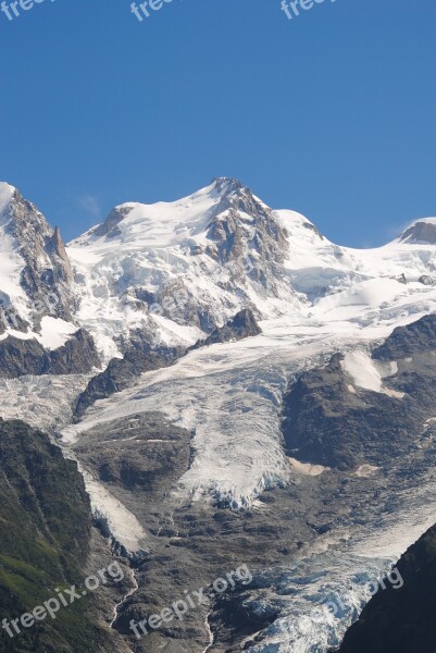 Alps Mountain Snow Landscape Mont Blanc