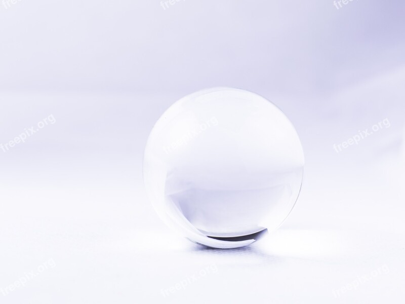 Glass White Ball Light Bright