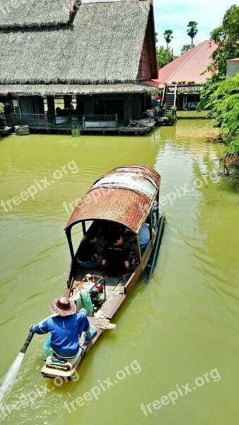 Ayutthaya Thailand Ayothaya Floating Market Phra Nakhon Si Ayutthaya Free Photos