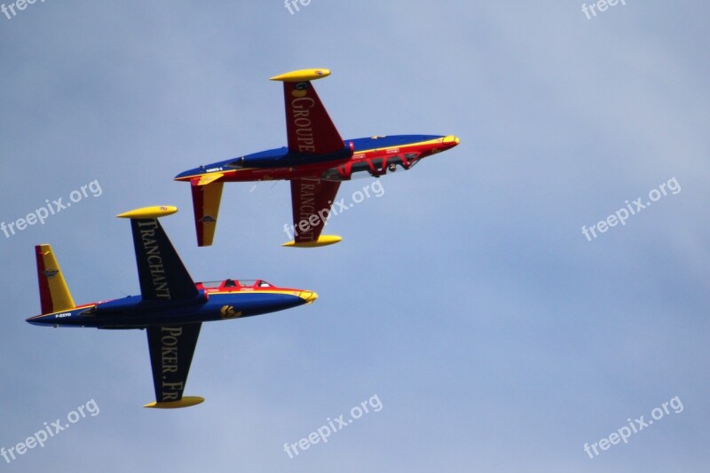 Airshow Aircraft Duo Flight Air Show