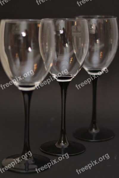 Wine Glasses Wine Laying Reception Glass