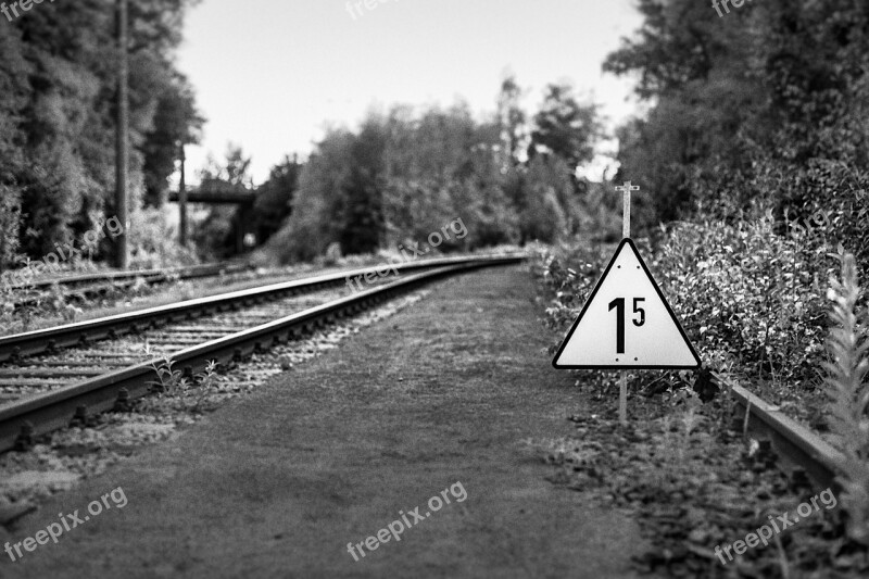 Railroad Sign Railway Train Warning