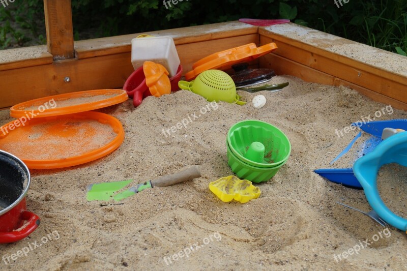 Sand Pit Sand Sand Toys Ramekins Garden