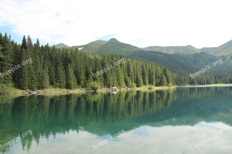 Lake Mountains Water Nature Trees