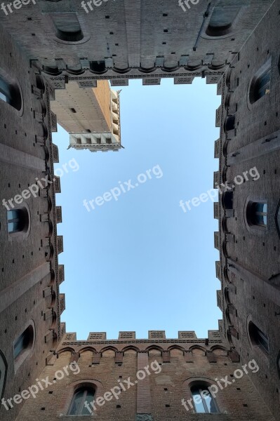 Siena Fortress Tuscany Italy Palazzo