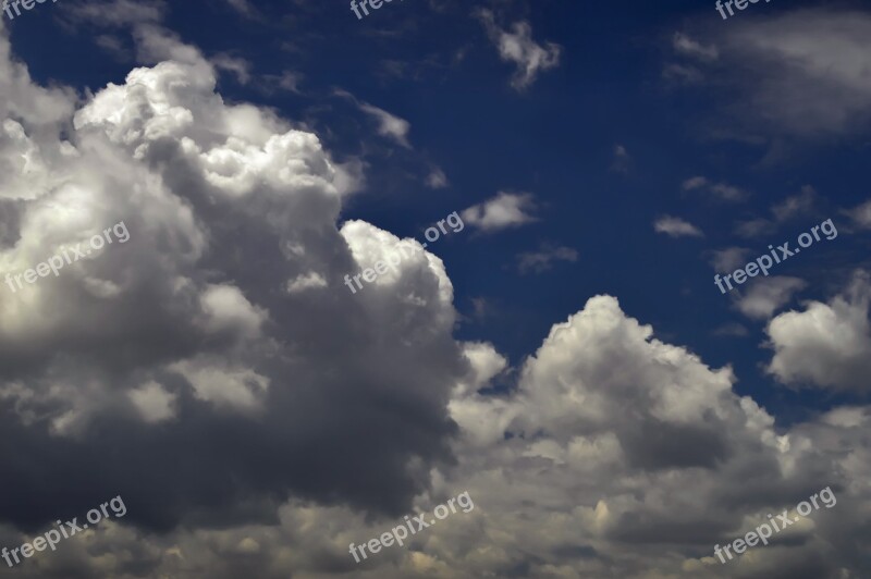 Clouds Grey Clouds Gray Sky White Clouds Chiaroscuro