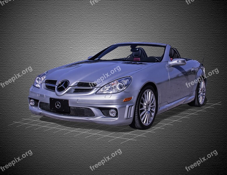 Mercedes Amg Gray Convertible Roadster