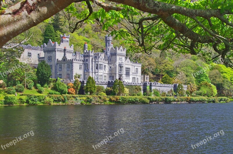 Kylemore Abbey Ireland Castle Building Abbey