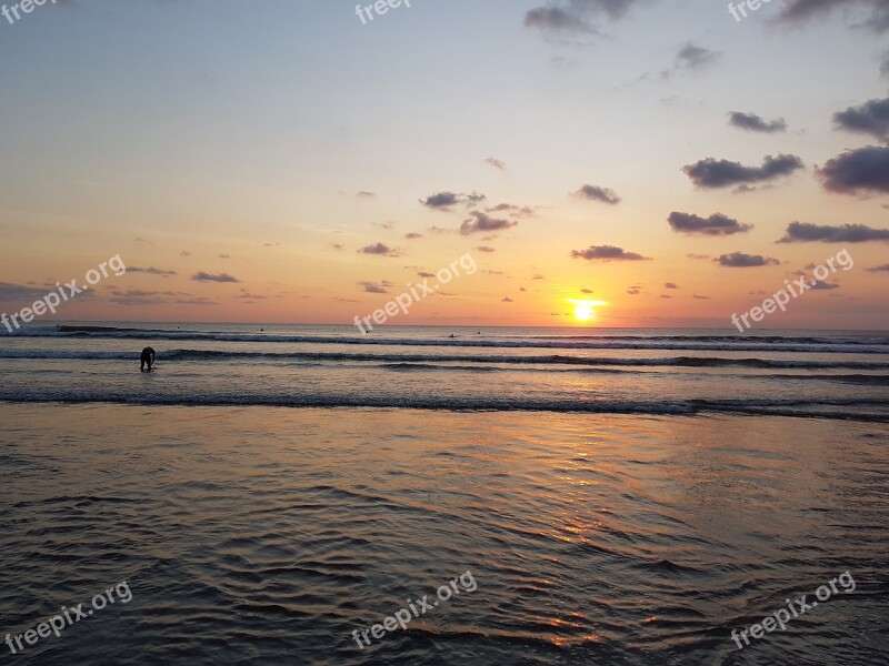 Bali Kuta Indonesia Beach Ocean