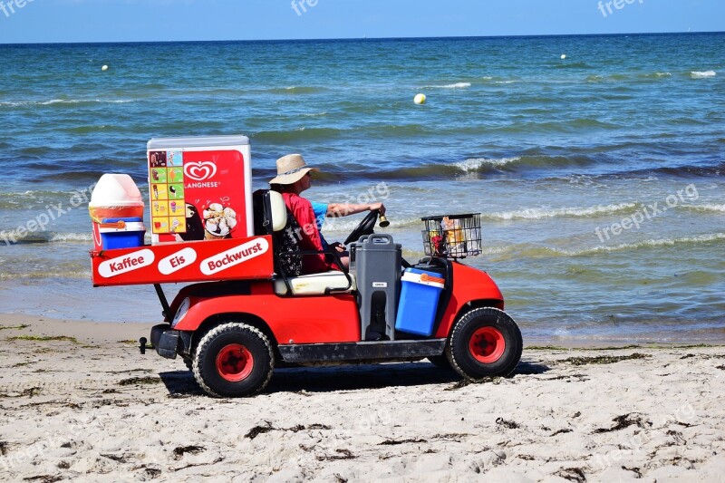 Dealer Most Beach Baltic Sea A Travelling Merchant Eat