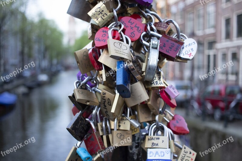 Love Locks Amsterdam Holland Love Symbol Love Castle