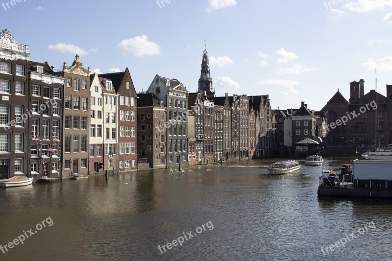 Amsterdam Canals Houses Netherlands Holland