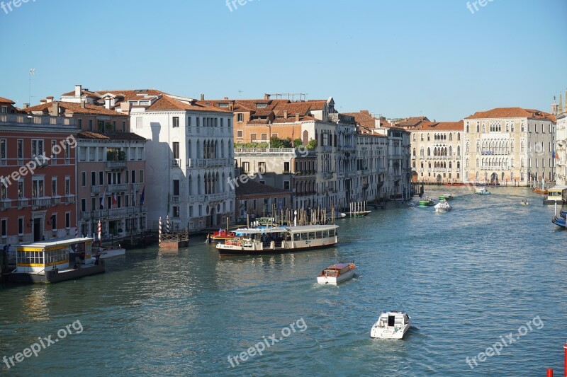 Venice Grand Canal Canal Italy Water