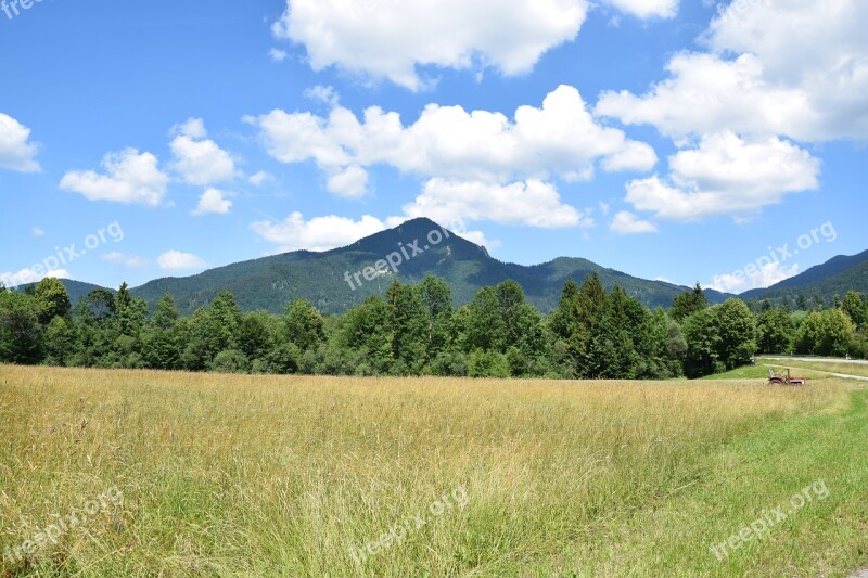 Landscape Upper Bavaria Foothills Of The Alps Summer Bavaria