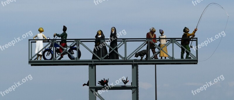 Road Metal Construction Roundabout Nuns Angler