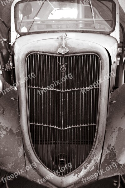 Vintage Car Grille Automobile Vehicle Automotive