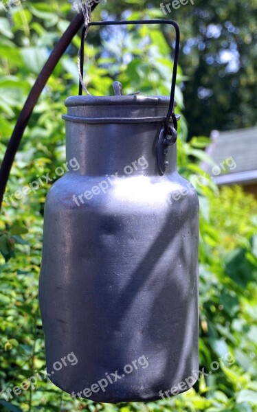 Milk Can Old Broken Garden Decoration Free Photos