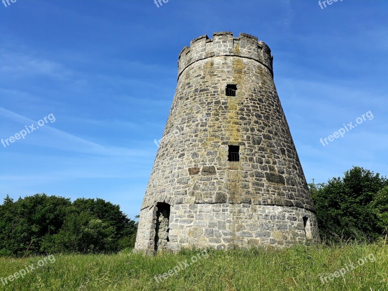 Tower Windmill Observation Tower Windmill Stump Barntrup