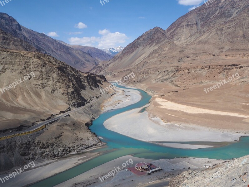 Himalaya River Mountains Leh Ladakh