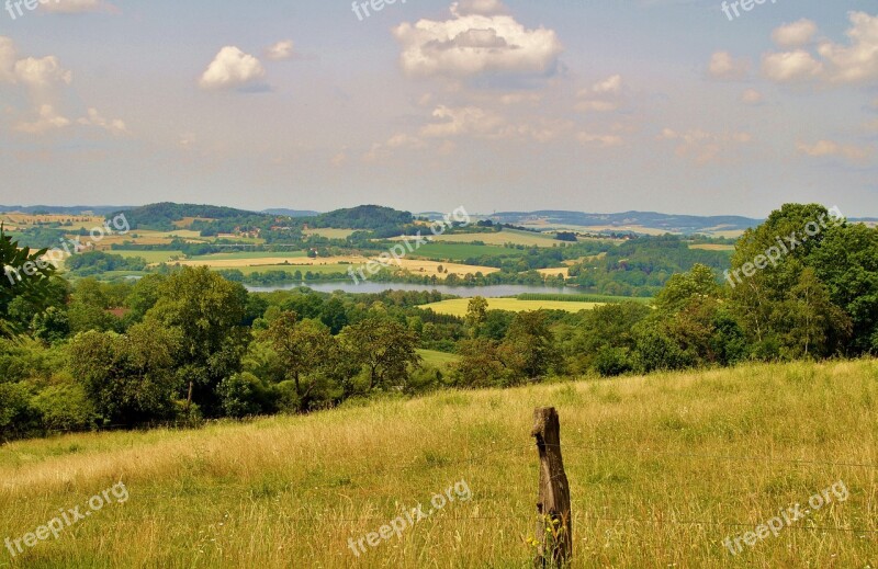 Landscape View Nature Panorama Meadow