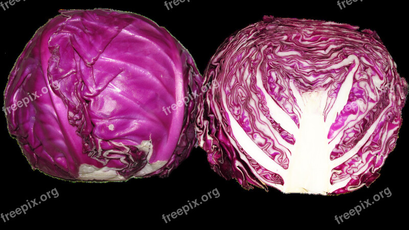 Vegetable Red Cabbage Food Healthy Cooking