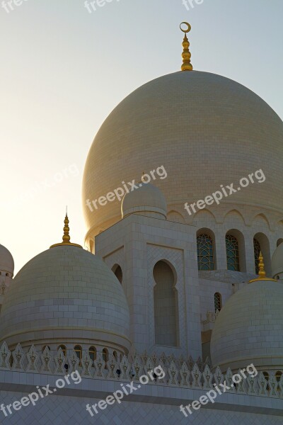 Abu Dhabi Moshe Zayed Sheikh Architecture