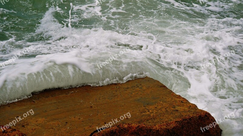 Peniche Portugal Ocean Waves Crashing