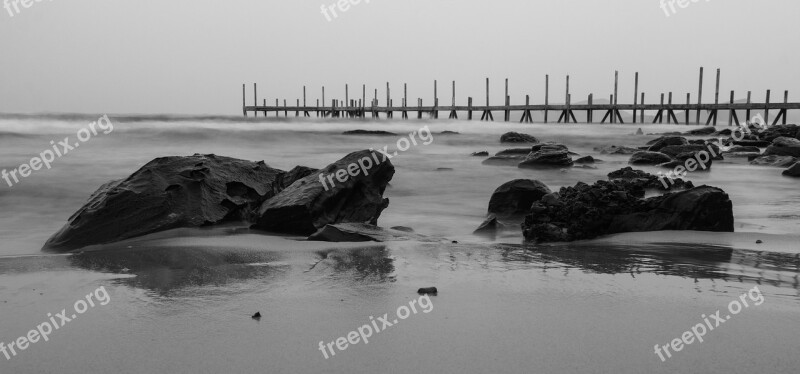 Pier Pebble Beach Evening Sky