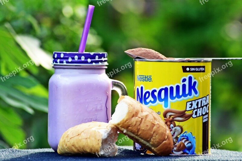 Nesquik Cocoa Cocoa Powder Milk Crescent