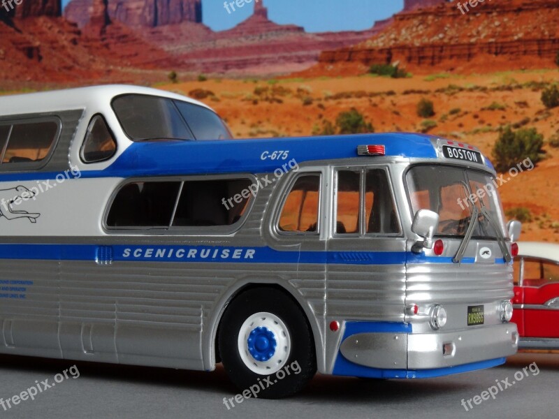 Model Car Greyhound Bus Coach Scenicruiser