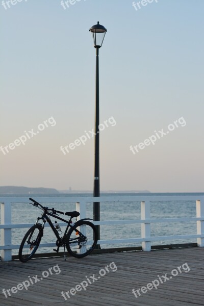 The Baltic Sea The Coast Panorama Sunset Water