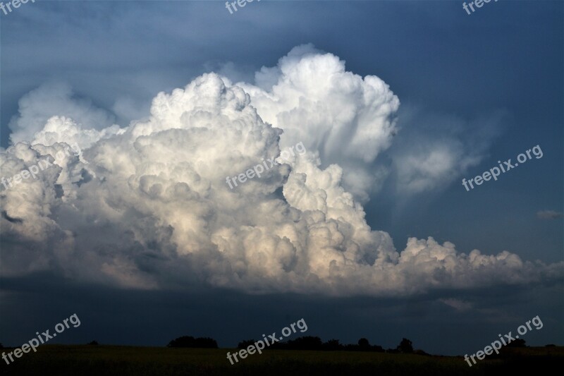 Weather Cloud Cumulonimbus Strong Rain Free Photos