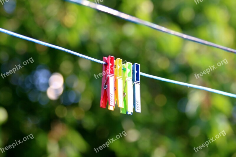 Funny Clothesline Drying Hang Bokeh