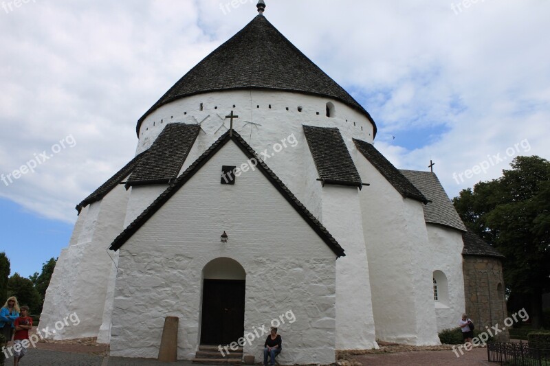 Denmark Bornholm Church White Building