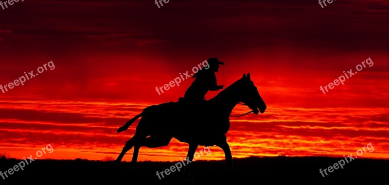 Sunset Jumper America Of The West Horses Nature Sunset