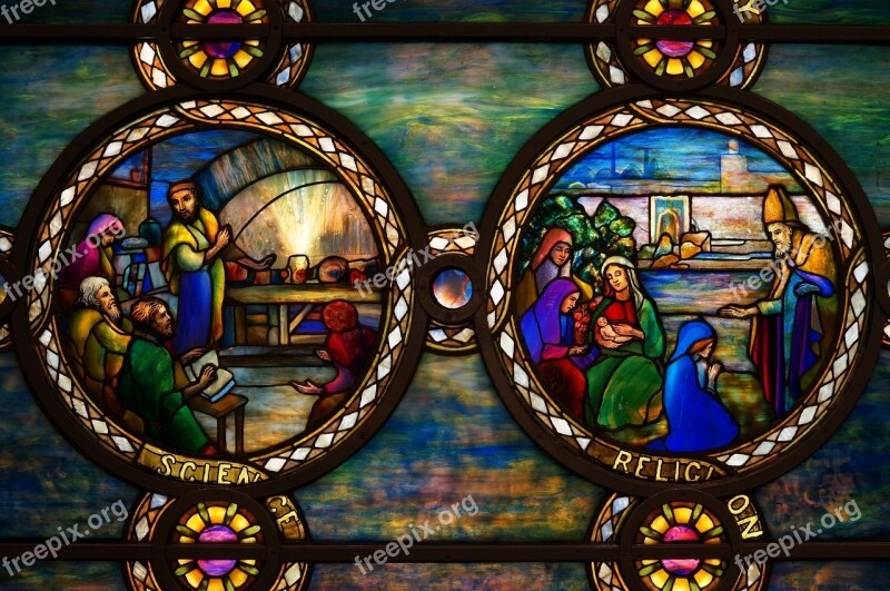 Tiffany Glass Science Religion Color