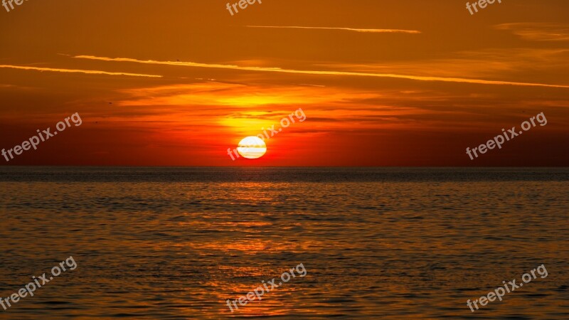 Beach Water Sea Sylt Clouds