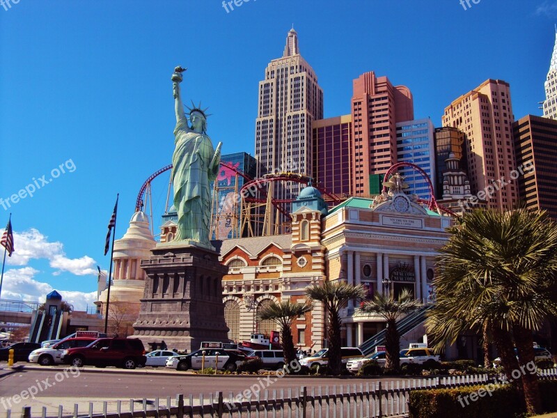 Las Vegas Liberty Statue City Landmark Tourism