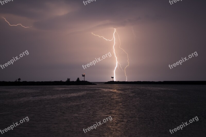 Storm Weather Bolt Thunder Sky