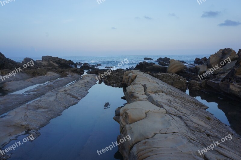 Taitung Coast Taiwan The Sea Rock