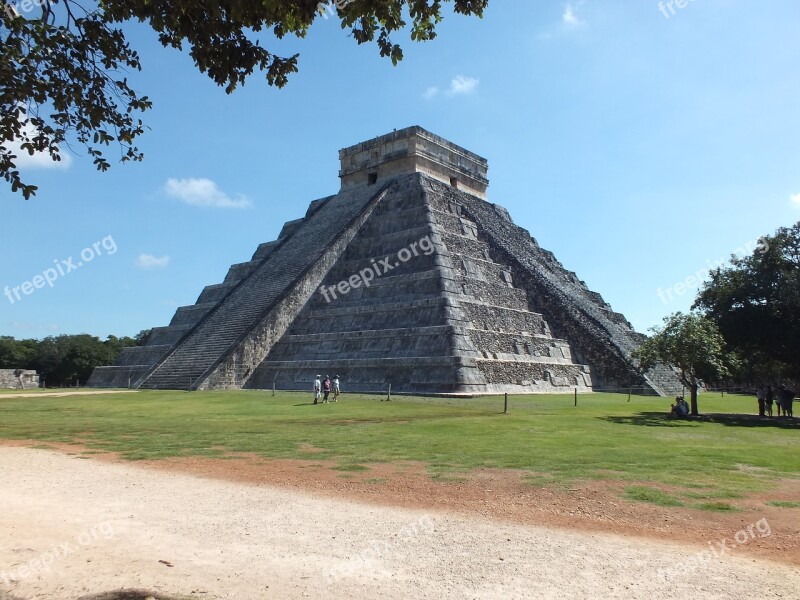 Mexico Pyramid Travel Maya Antiquity