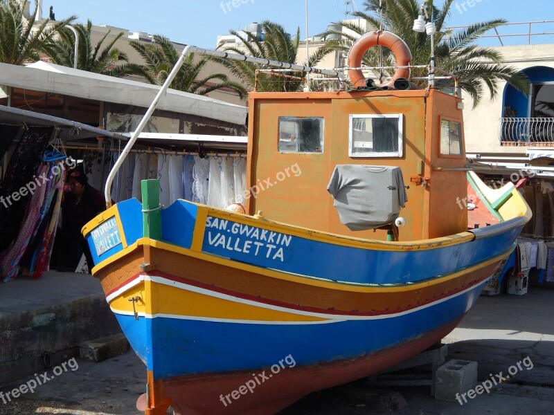 Marsaxlokk Malta Fisheries Boat Fishing Boat