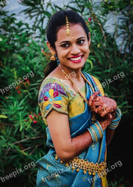 Indian Wedding Bride Candid Indian Girl India