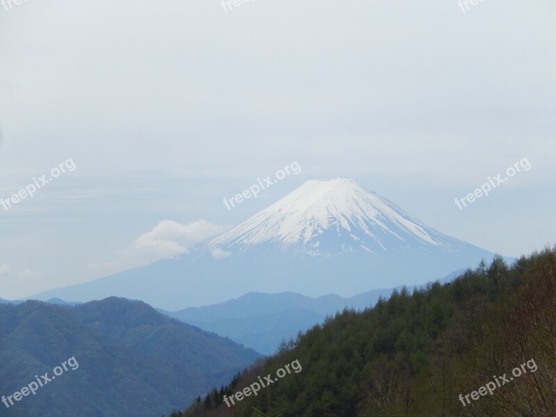 Mt Fuji Natural Mountain Free Photos