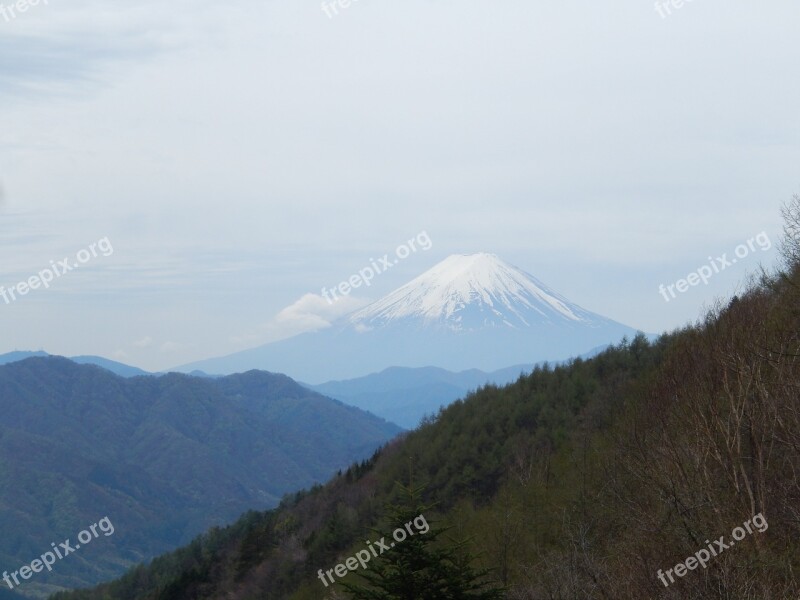 Mt Fuji Natural Mountain Free Photos