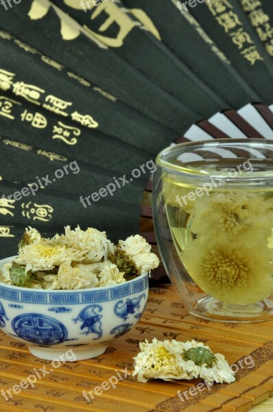 Tea Tea Drink Chrysanthemum Tea Fan Free Photos